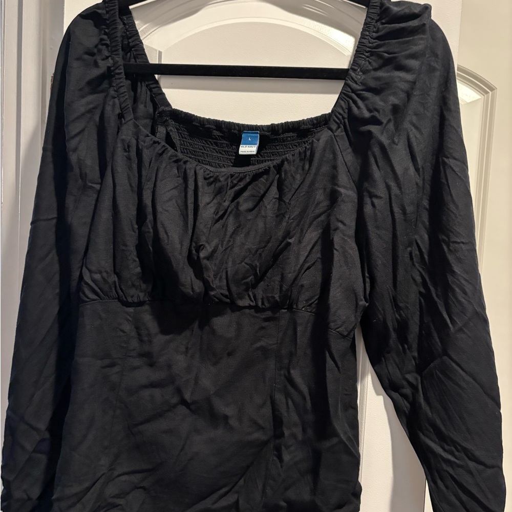 Old Navy Black Blouse Elegant Design